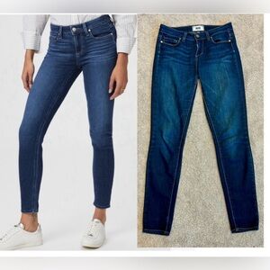 Paige Blue Wash Verdugo Ultra Skinny denim jeans Sz 25